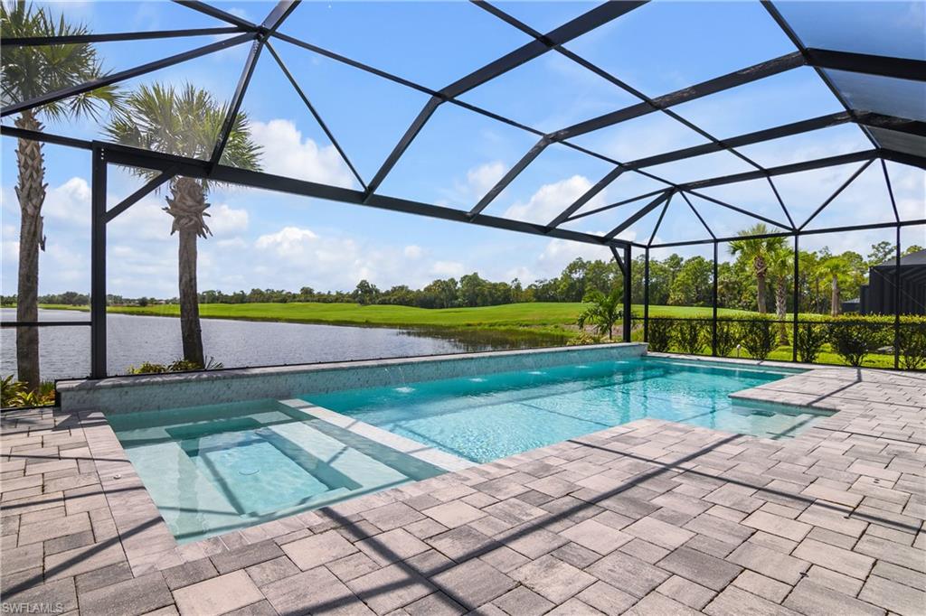 a view of swimming pool with a backyard