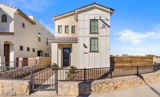 a front view of a house with a balcony