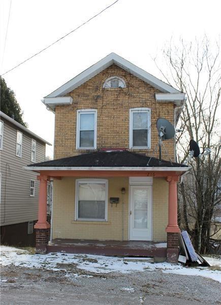 a front view of a house