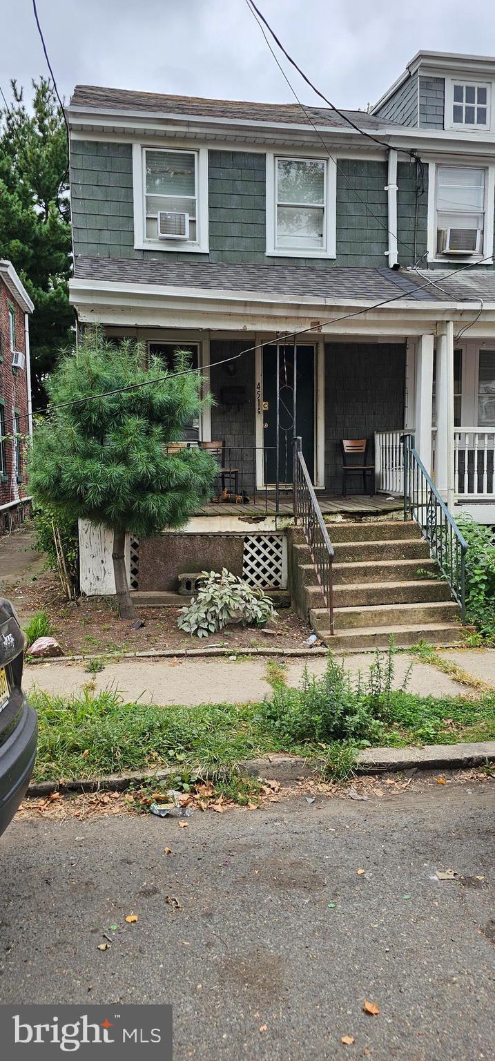 front view of a house with a porch