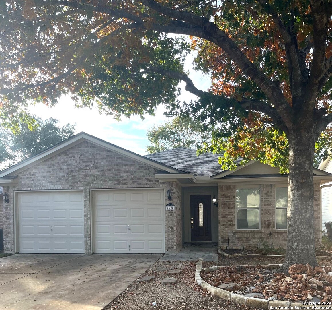 a front view of a house