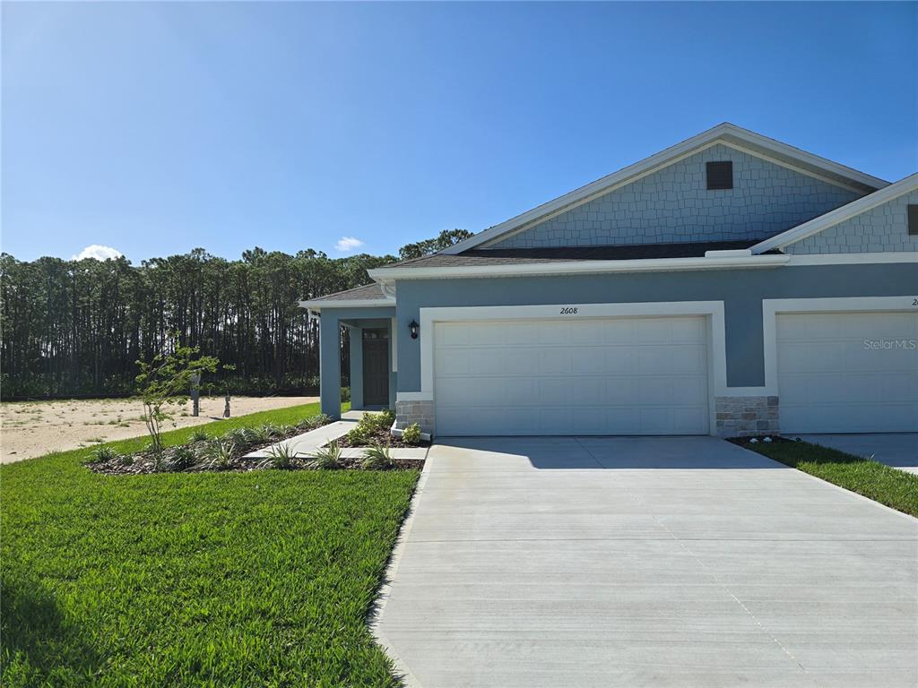 a front view of house with yard