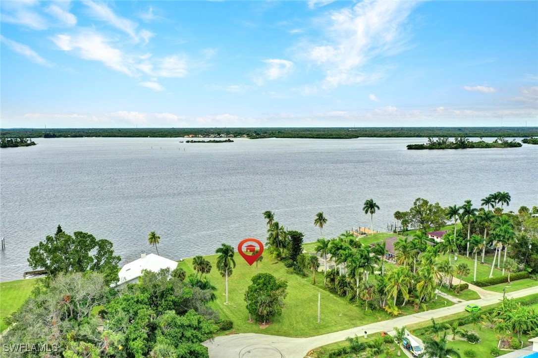 a view of a lake with a lake