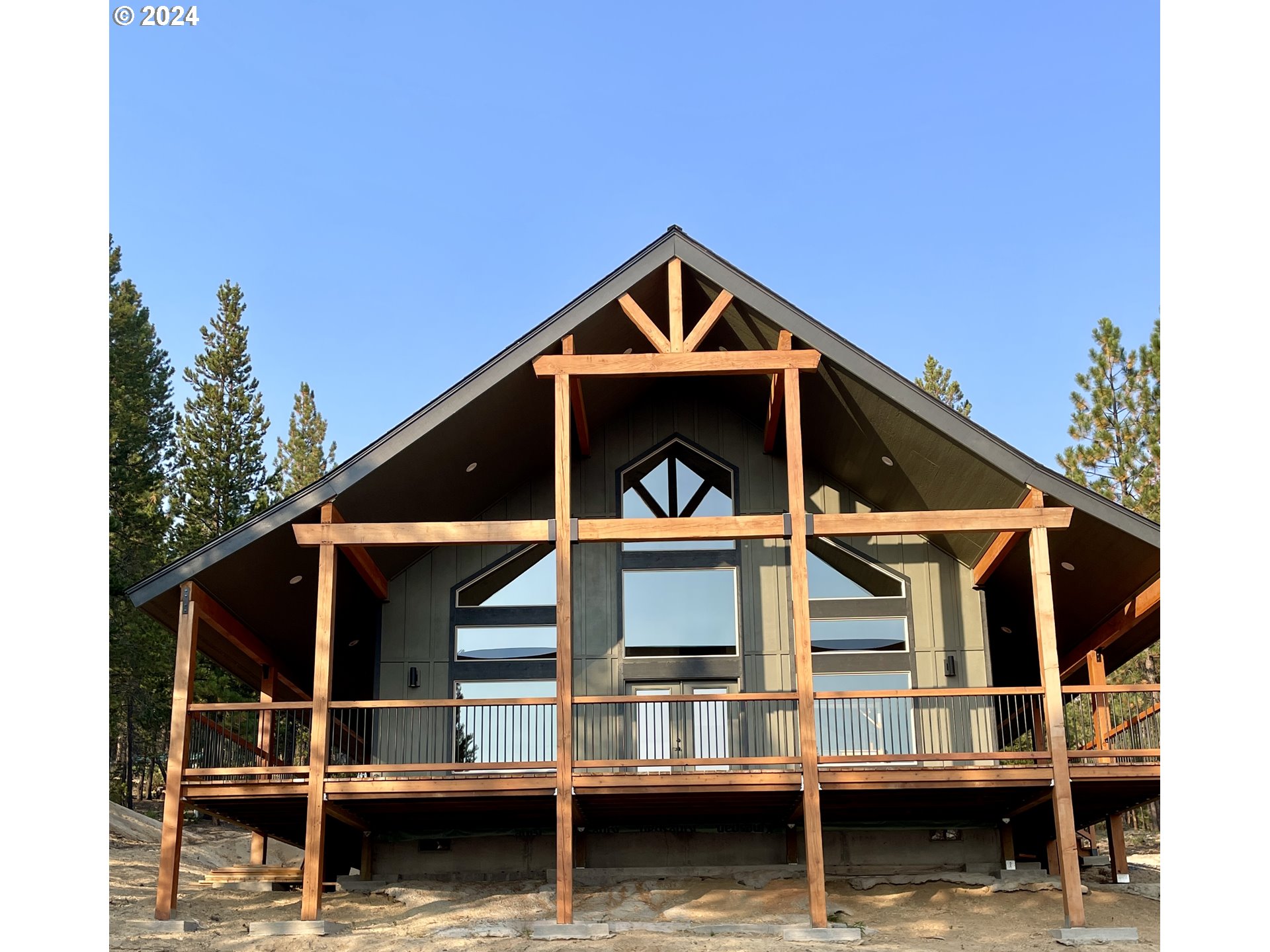 a front view of a house with porch