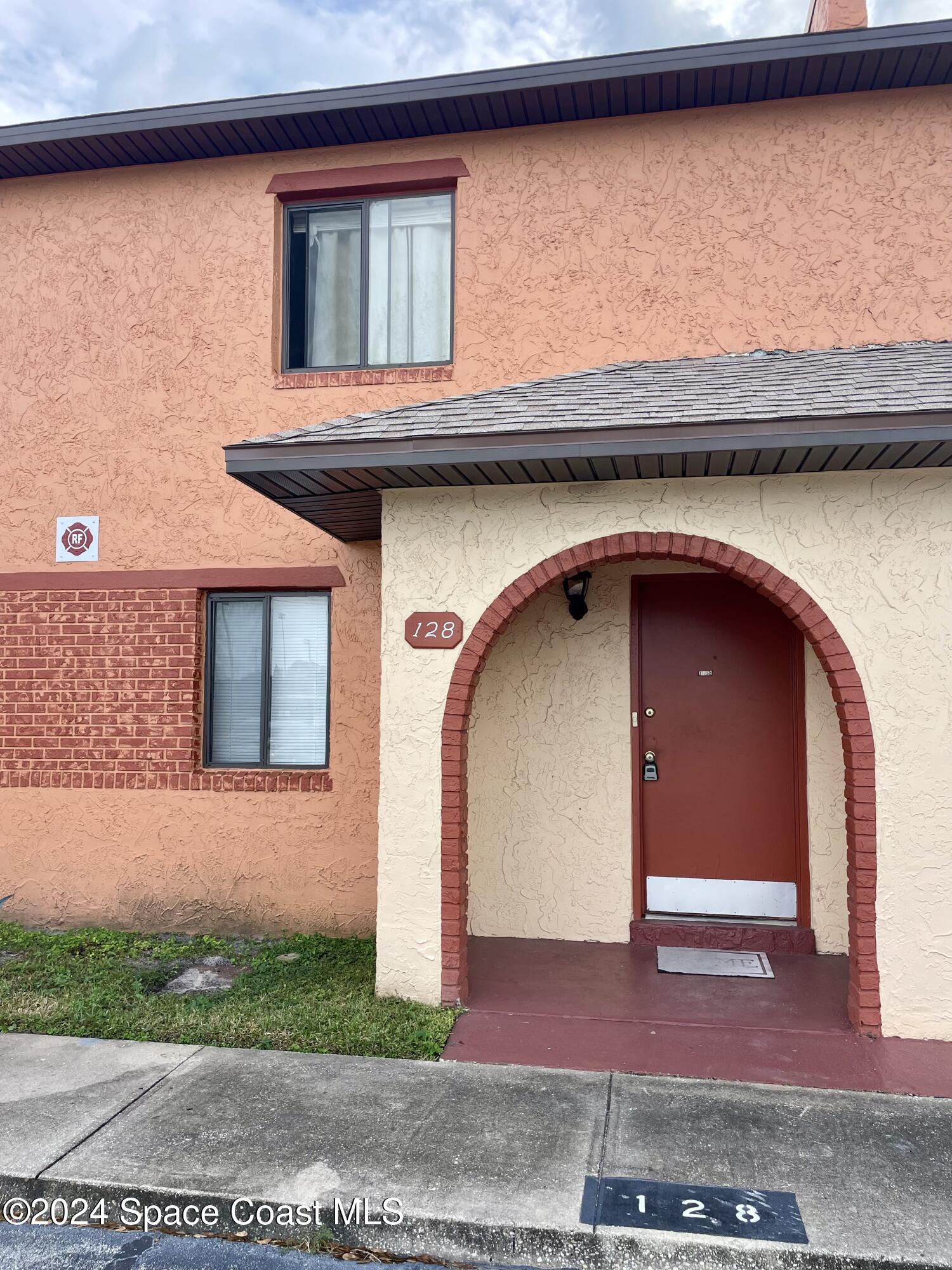 a front view of a house