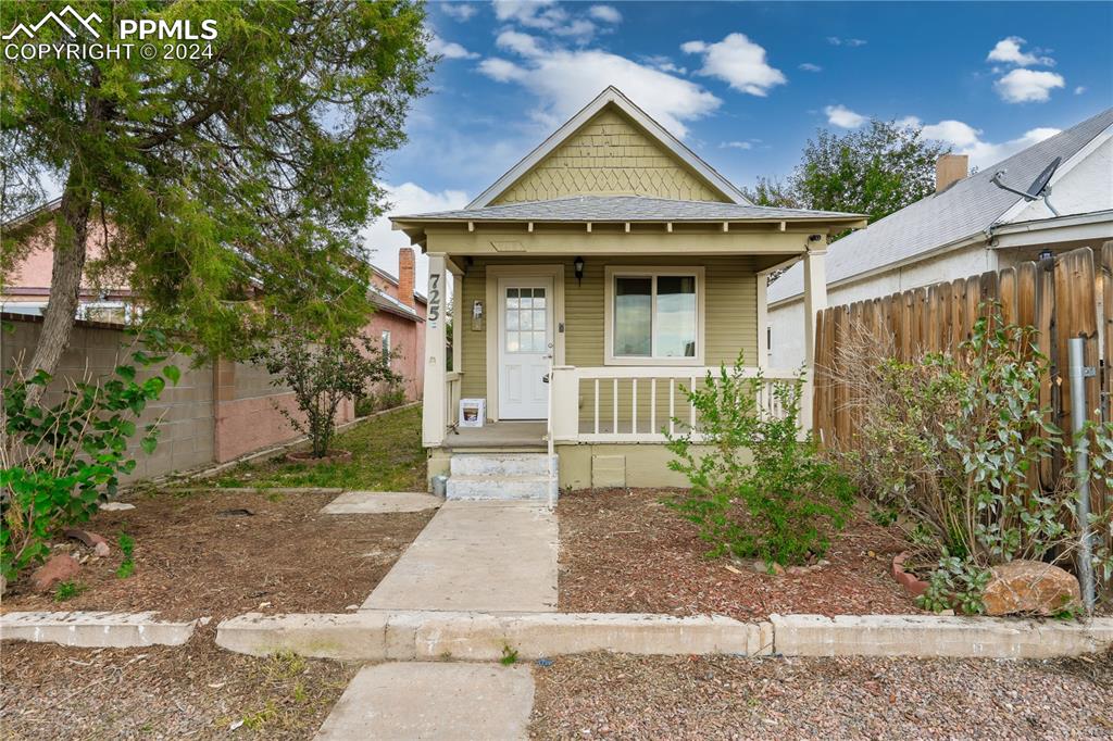 Bungalow with covered porch