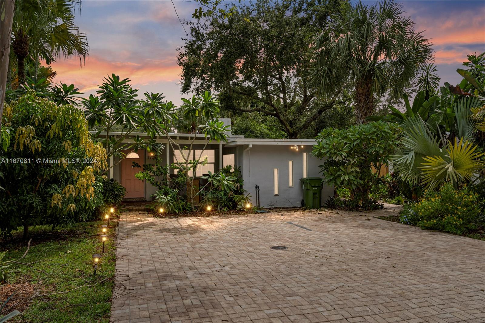 a view of a house with a patio