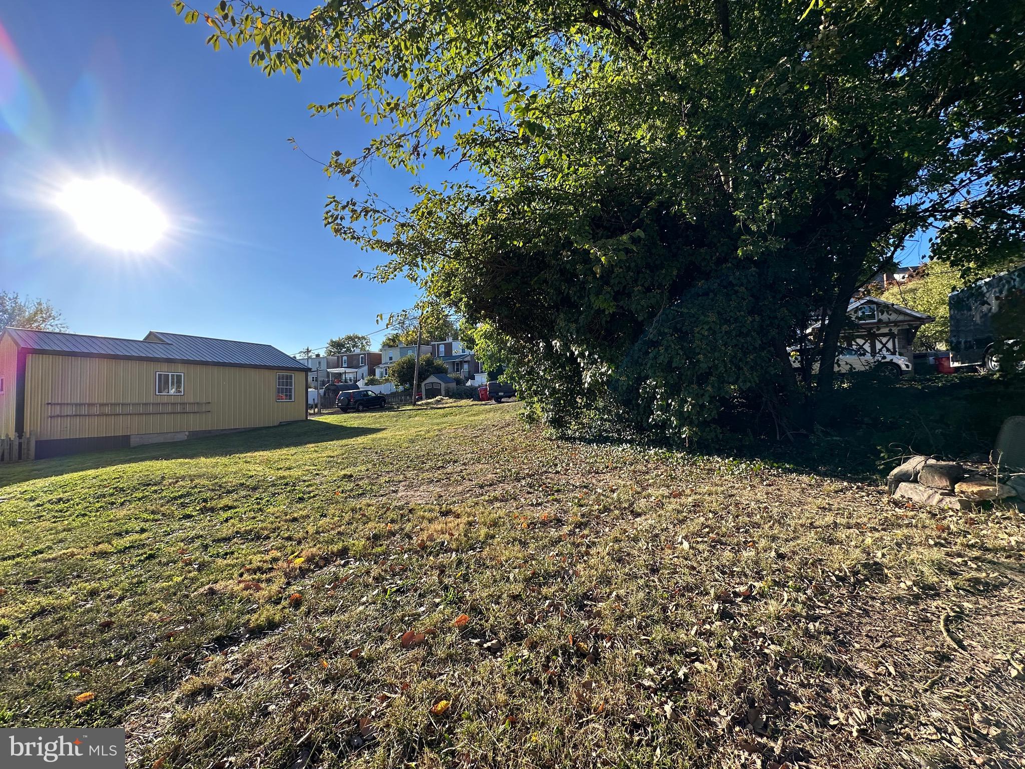 a backyard of a house