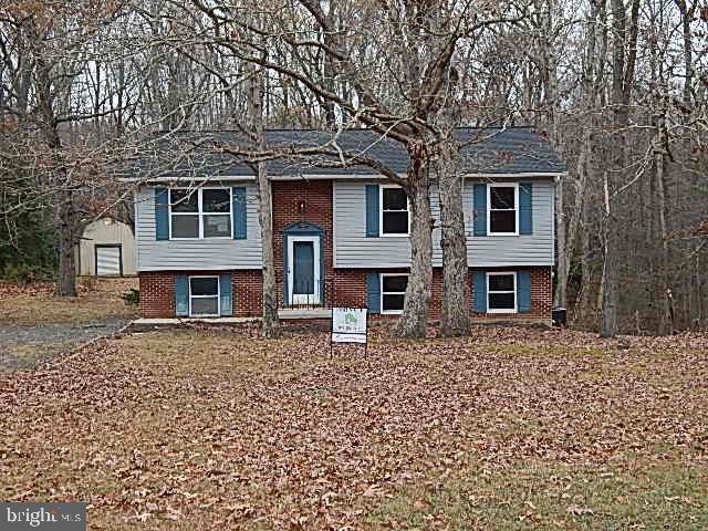 front view of a house with two windows