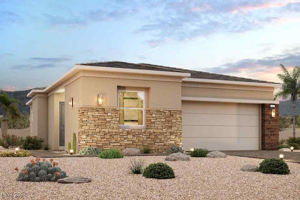 Plan 1831 - Desert Contemporary Elevation ~ Render