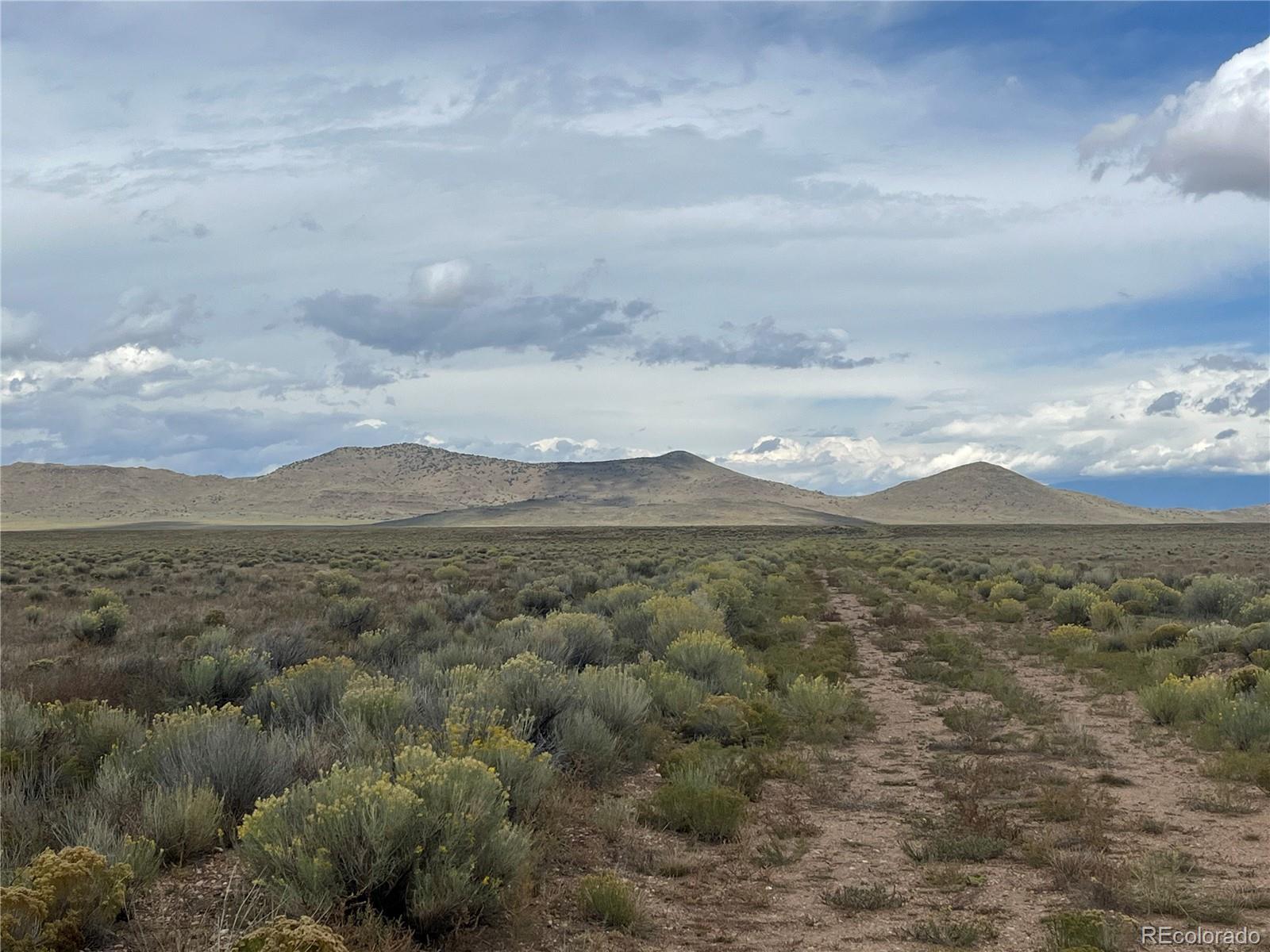 a view of an outdoor space with mountain view