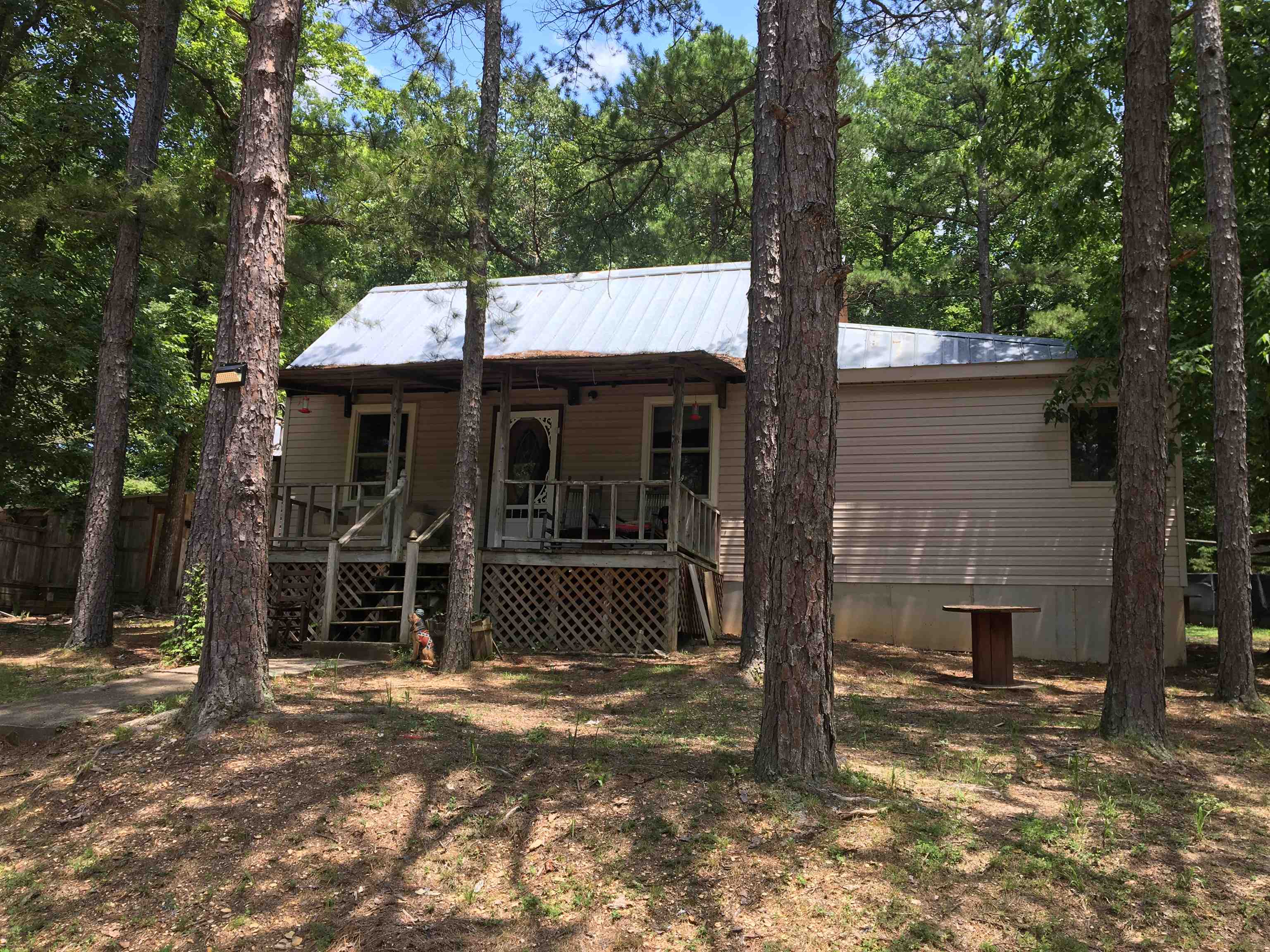 a front view of a house with a porch