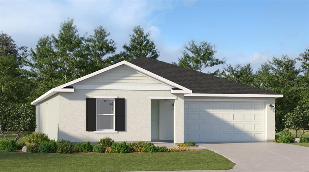 front view of a house and a yard