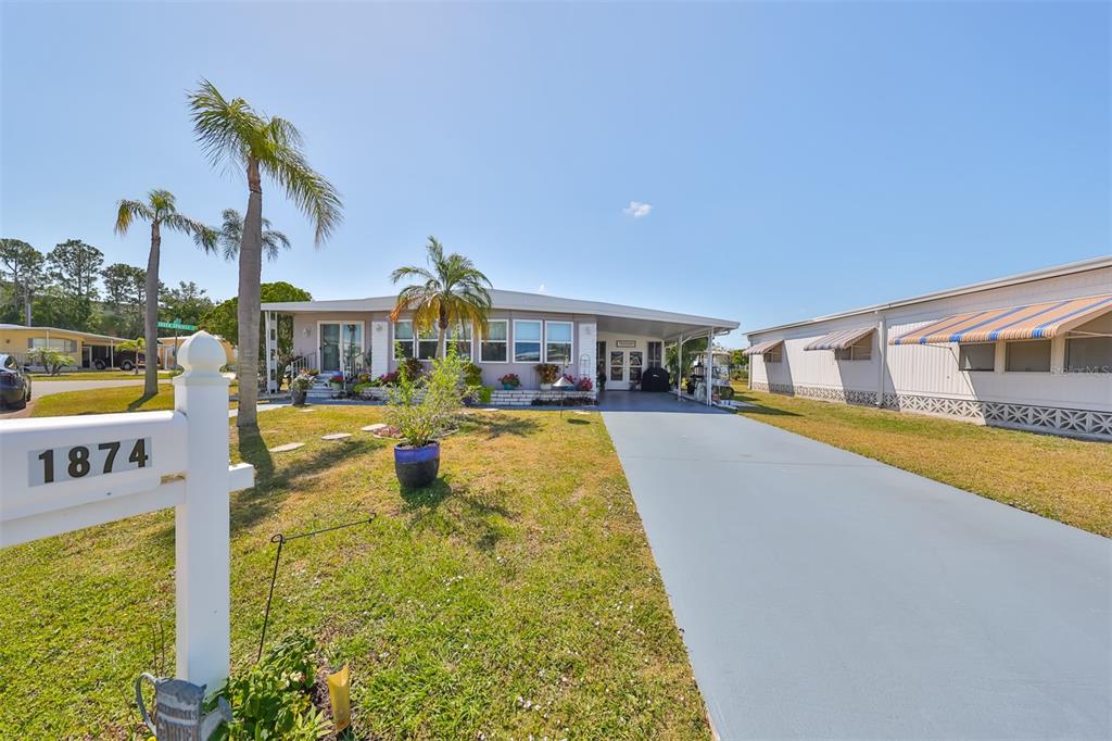 Front Road side view of this beautifully updated home! home