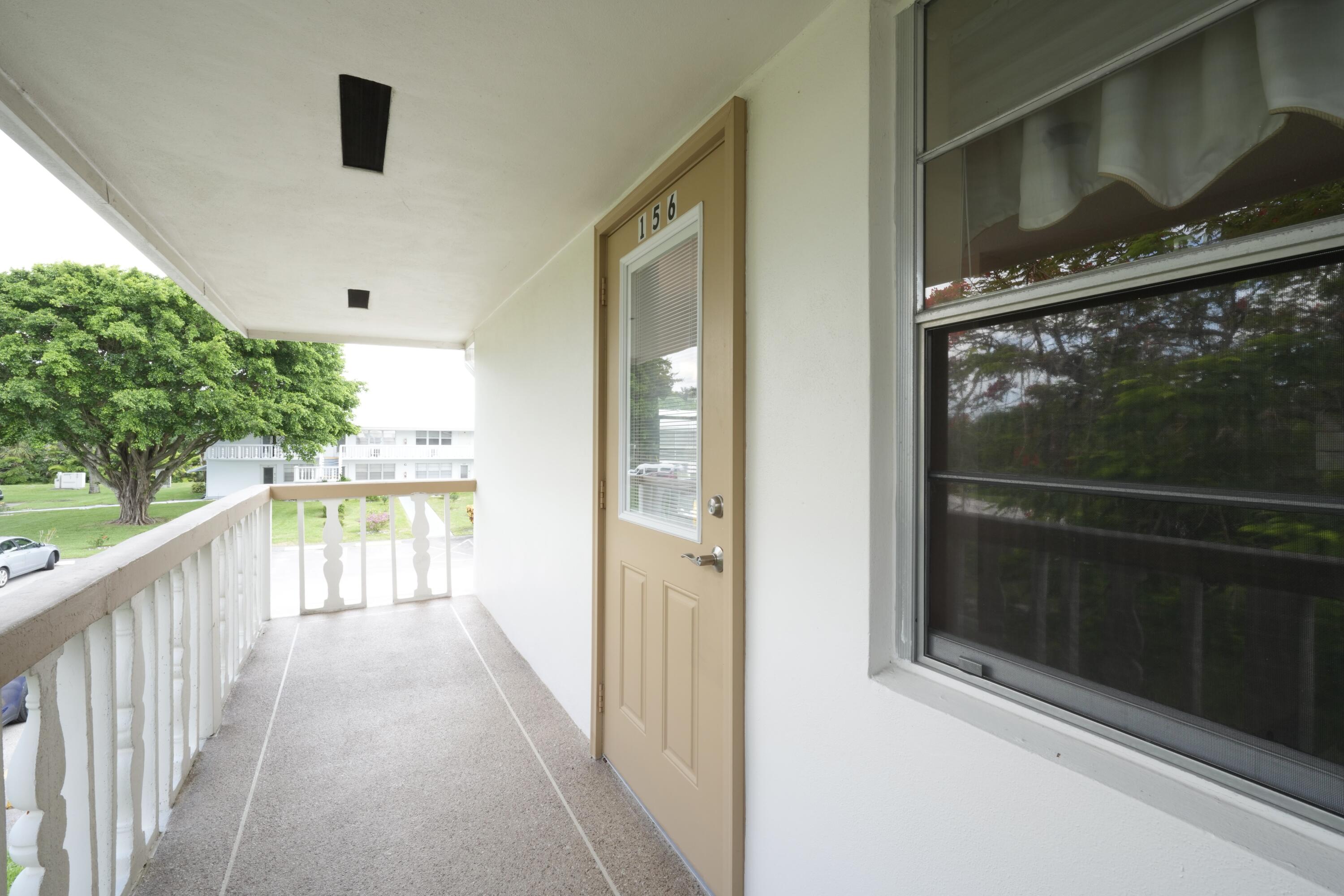 a view of a balcony