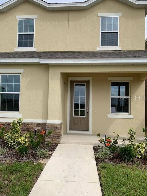 a front view of a house