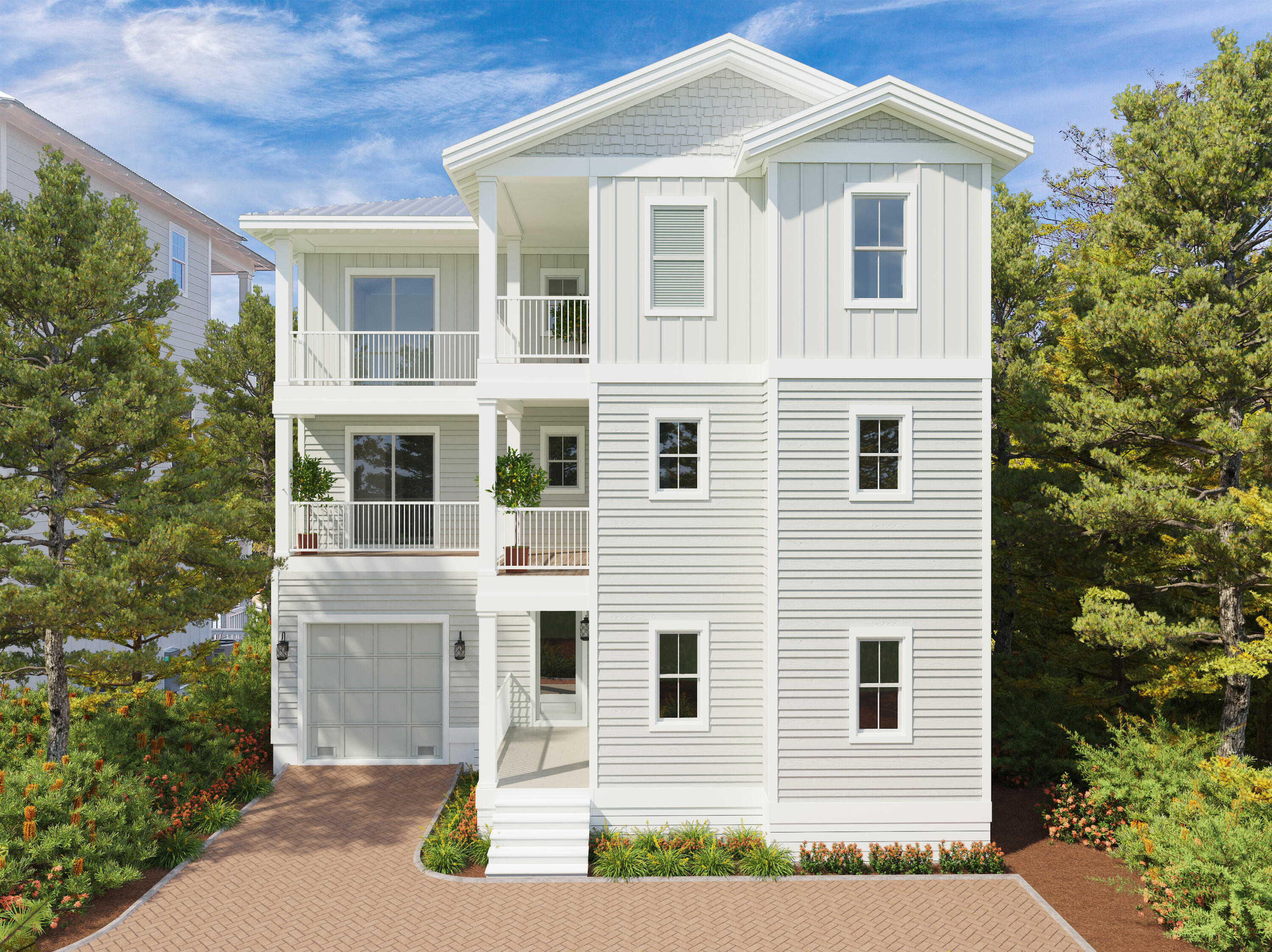 a front view of a house with a porch