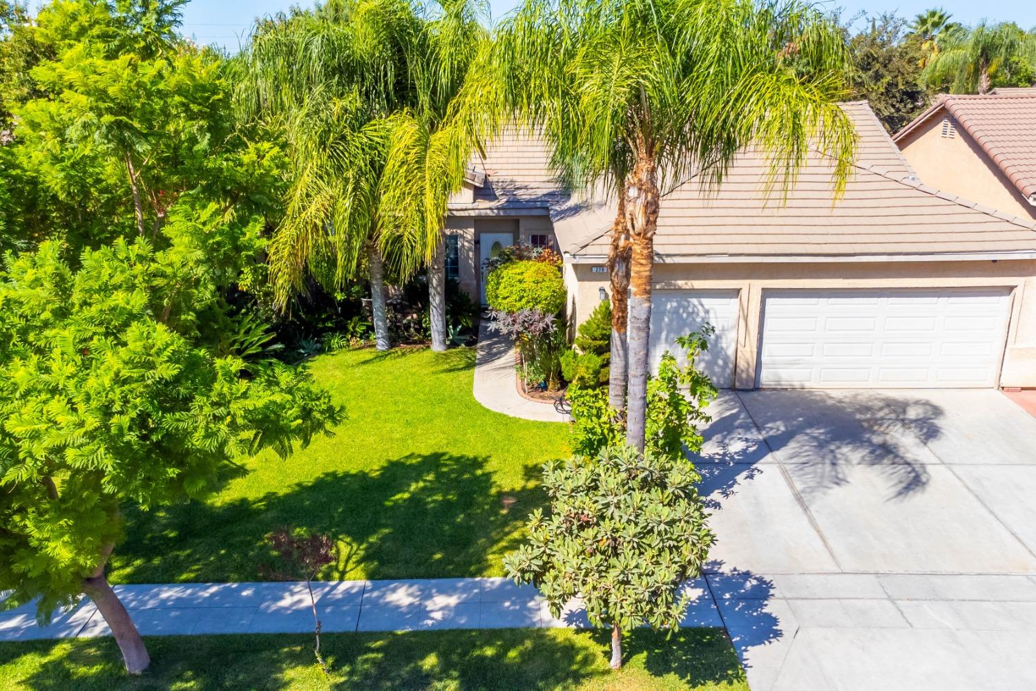 a view of a backyard of the house