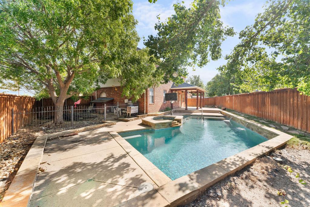 swimming pool with outdoor seating