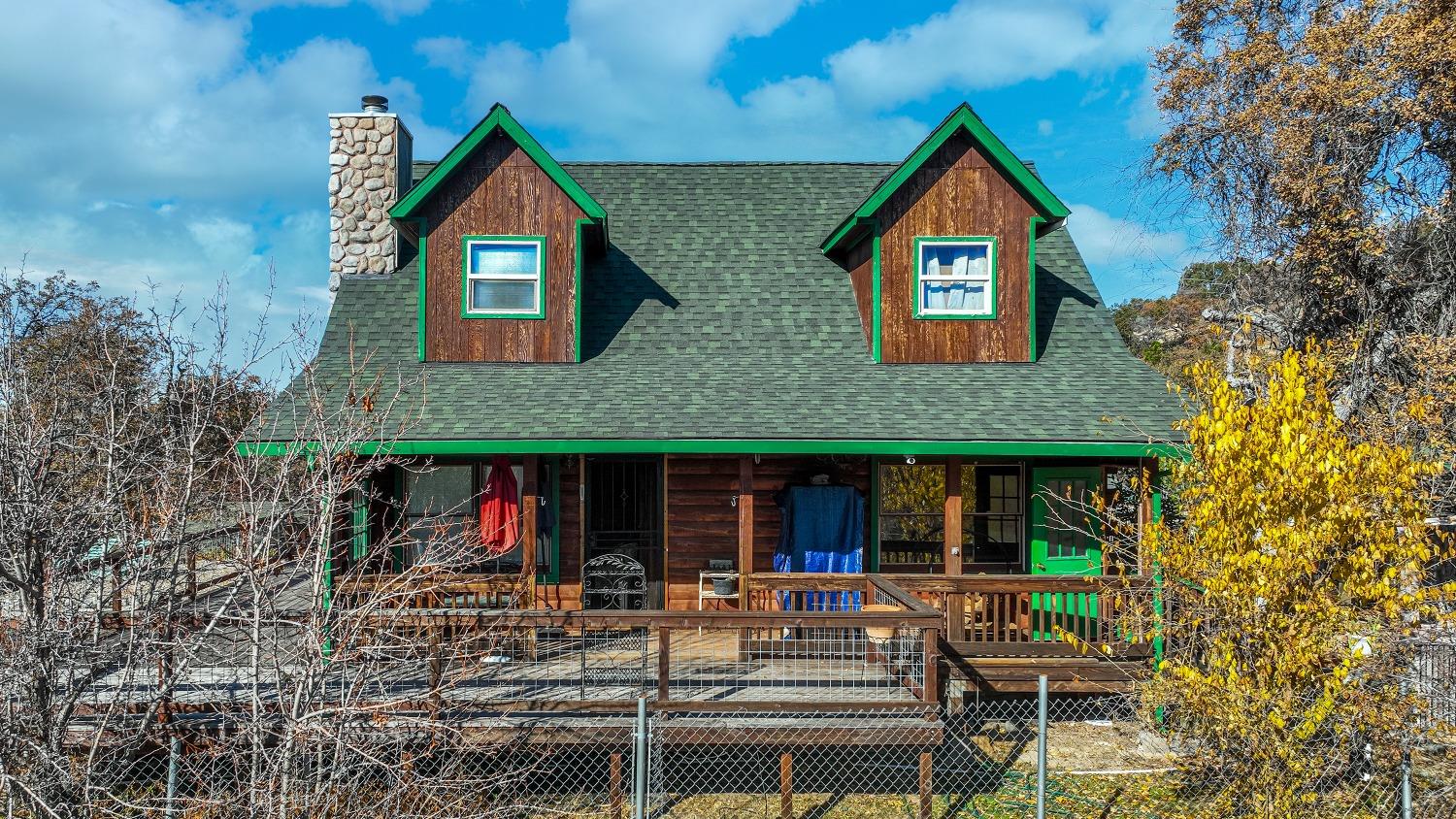 a front view of a house with porch