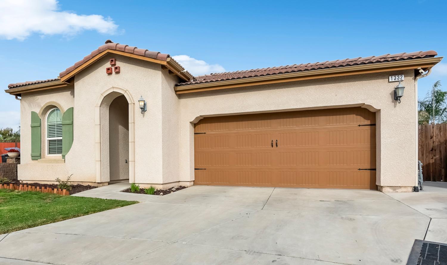 a front view of a house