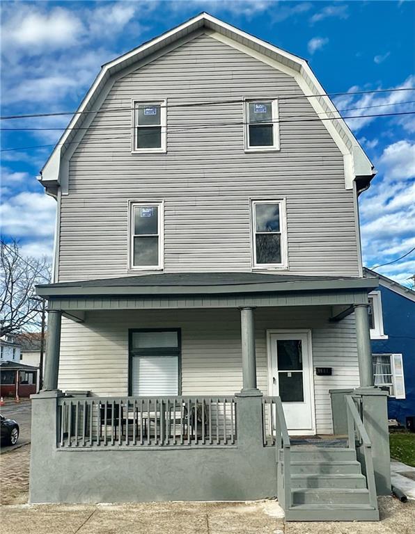 a front view of a house