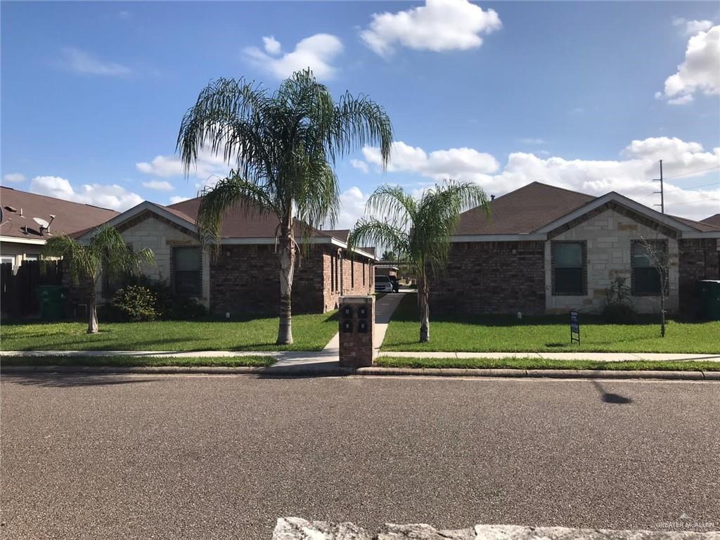 View of front of house with a front lawn