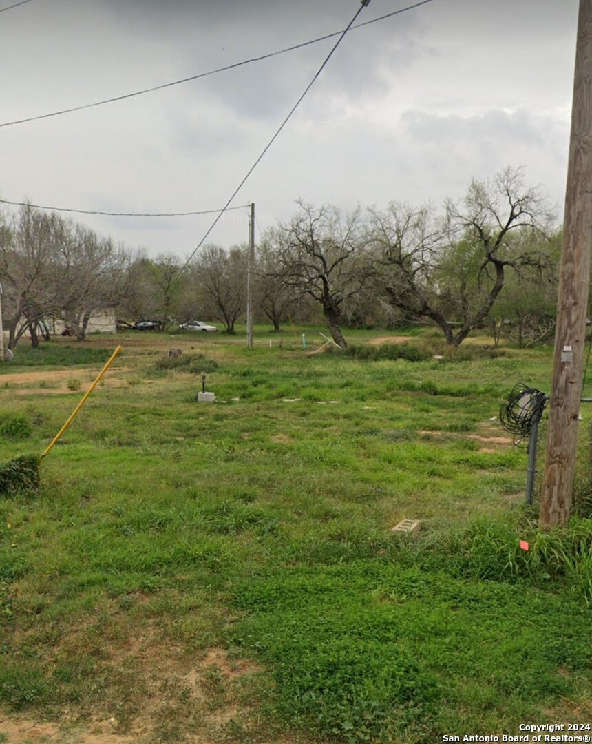 a yard with lots of green space