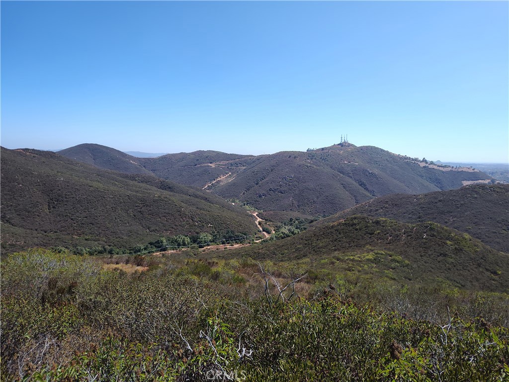 a view of a mountain in the distance