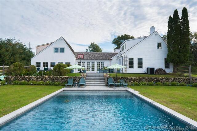 a view of a house with pool