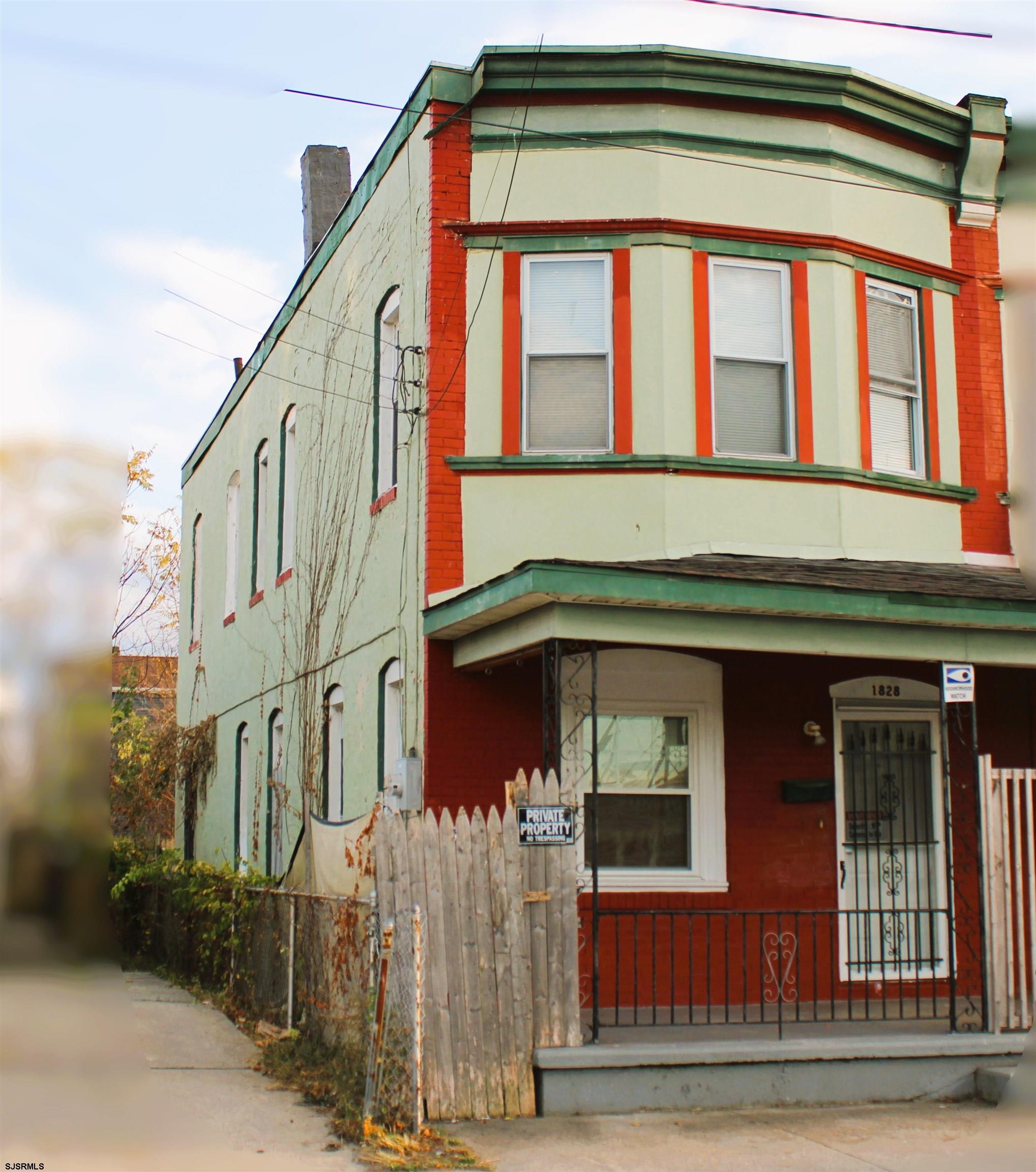 a front view of a house