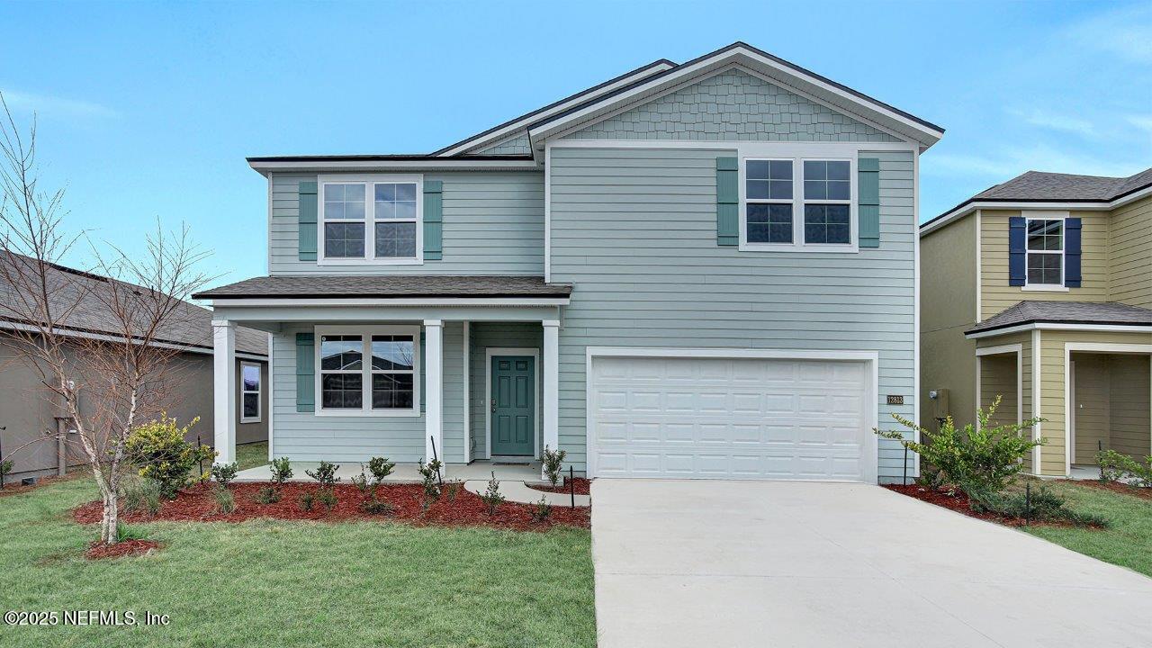 a view of outdoor space yard and front view of a house