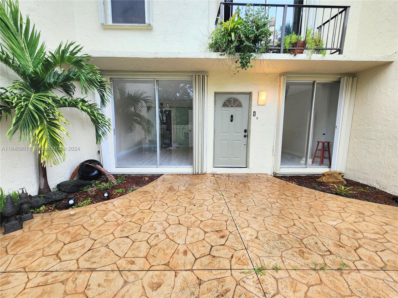 a view of a entryway front of house