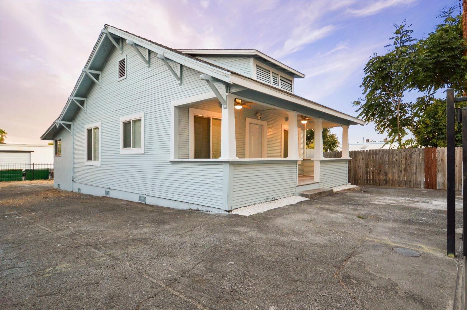 a front view of a house with a garage