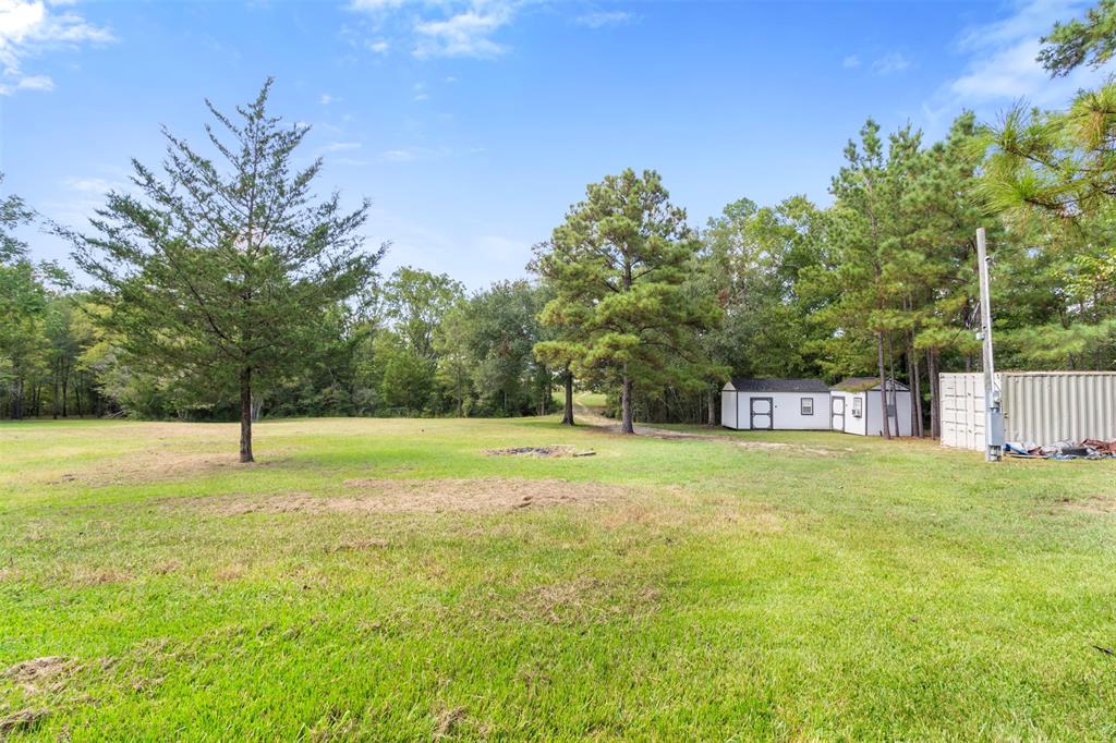 a house with trees in front of it