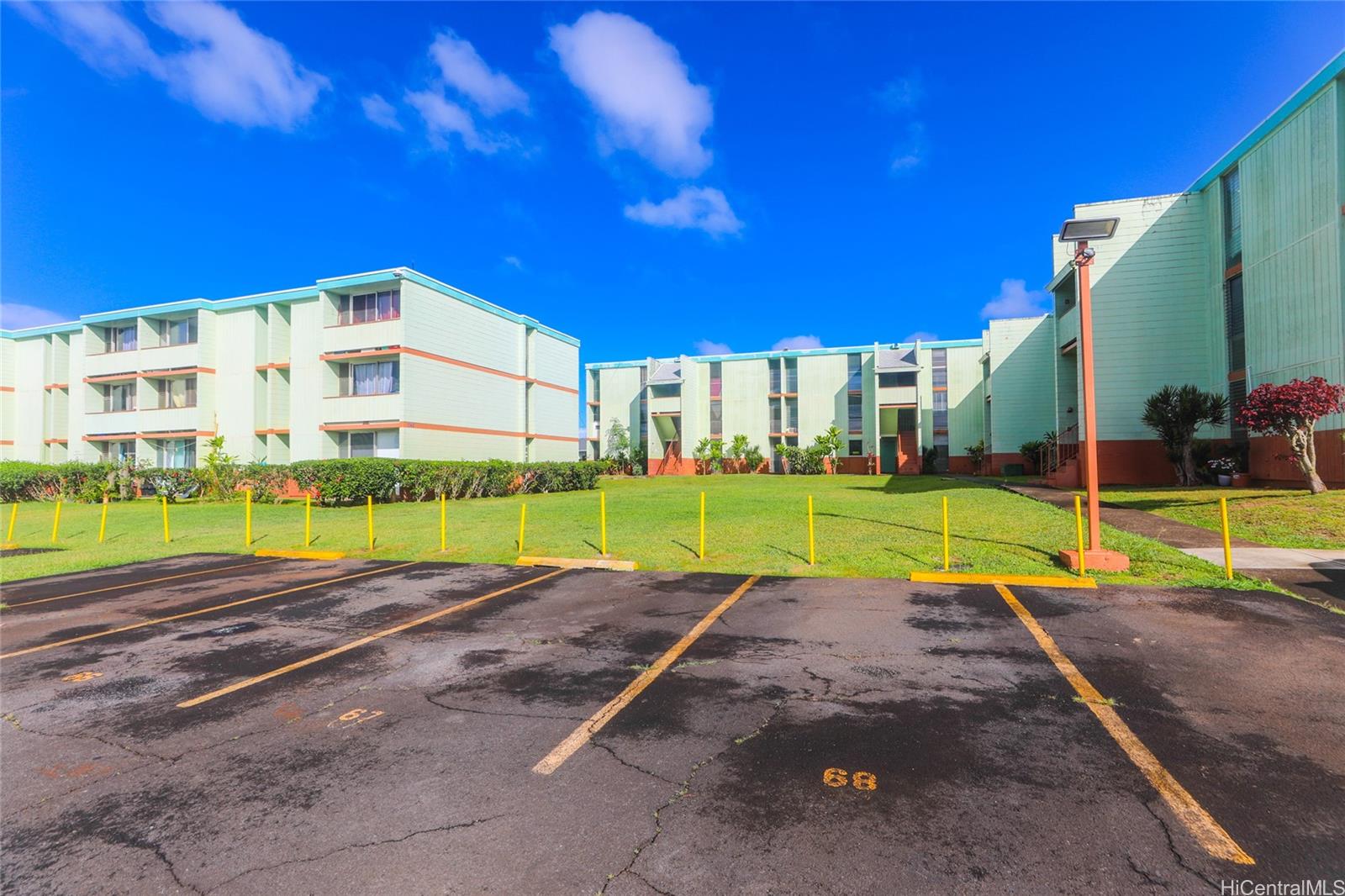 a view of a volley ball court