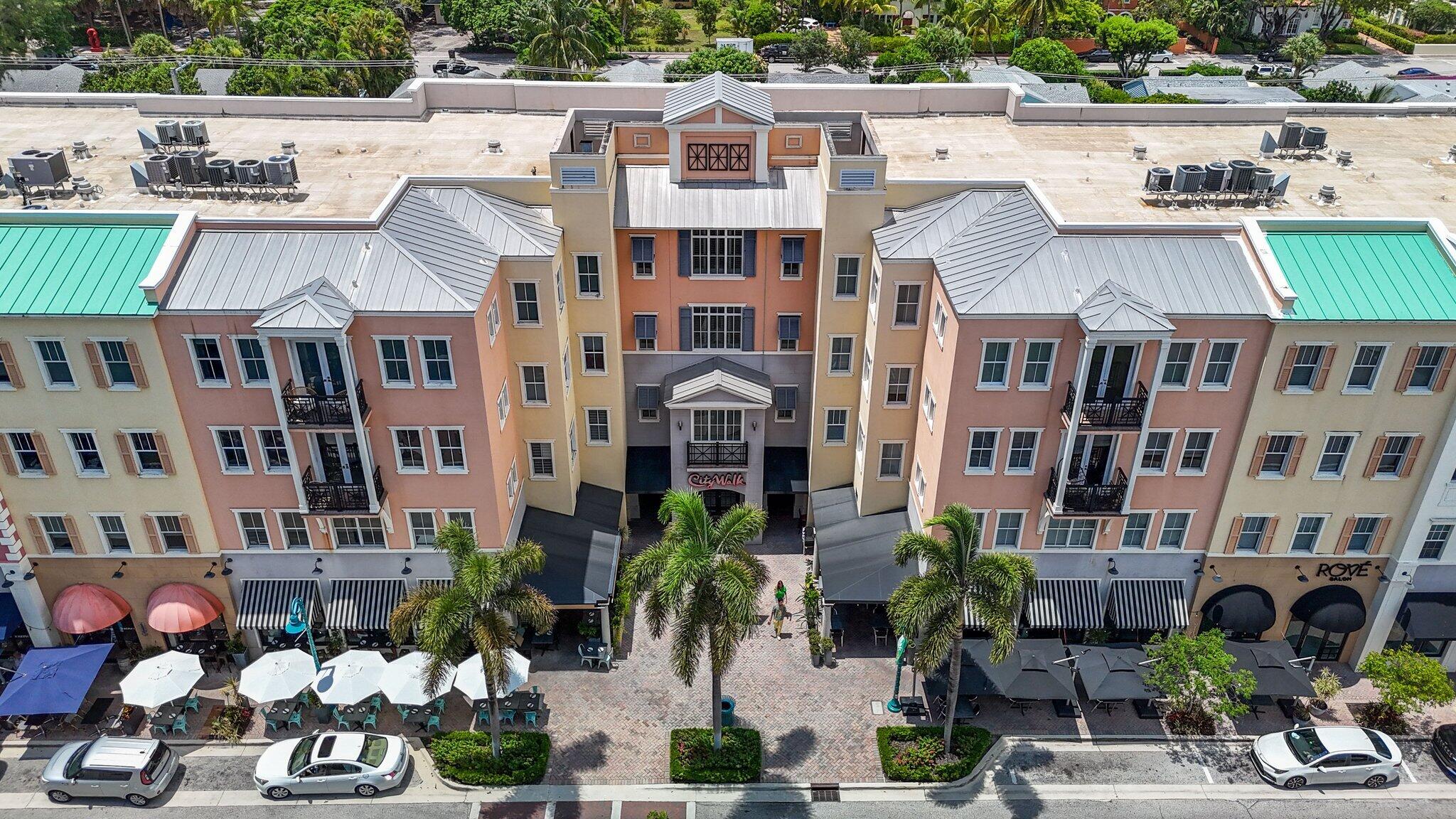 a front view of multiple houses