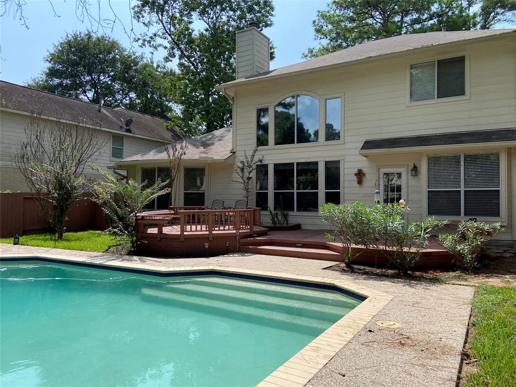 Backyard with pool