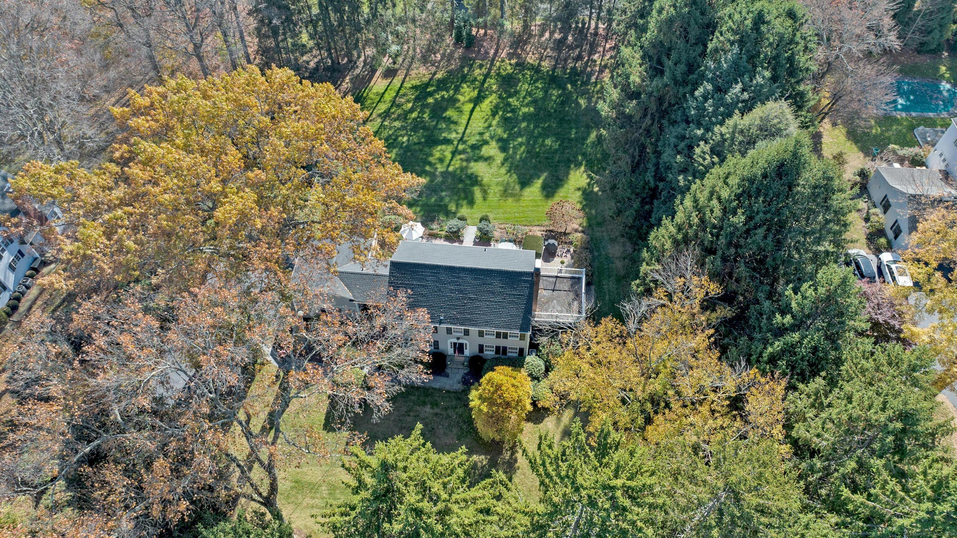 view of a house with a yard