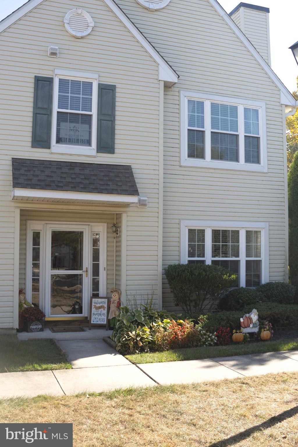 a front view of a house