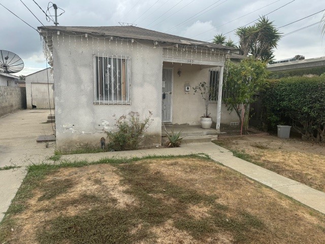 a front view of a house