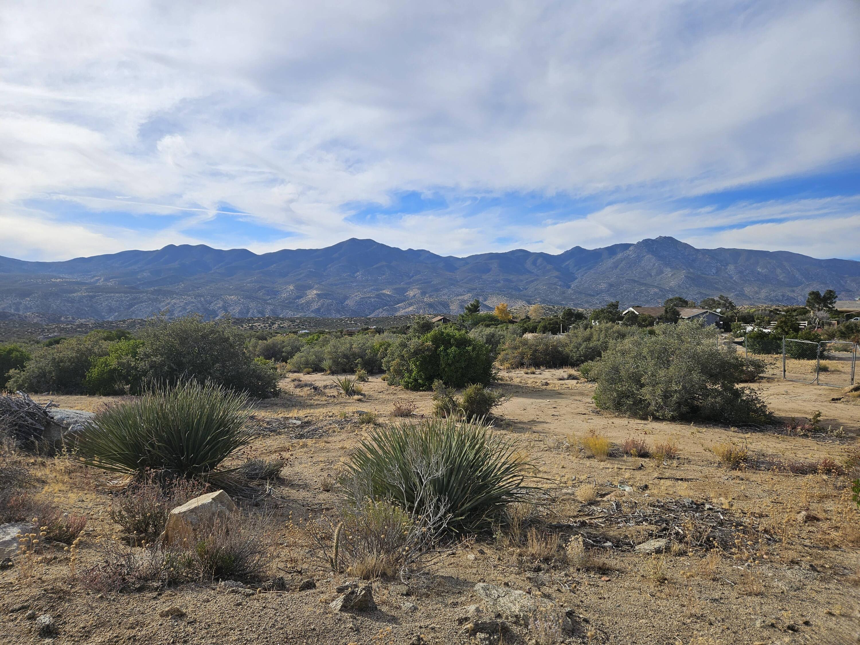 a view of a lake with mountains in the background