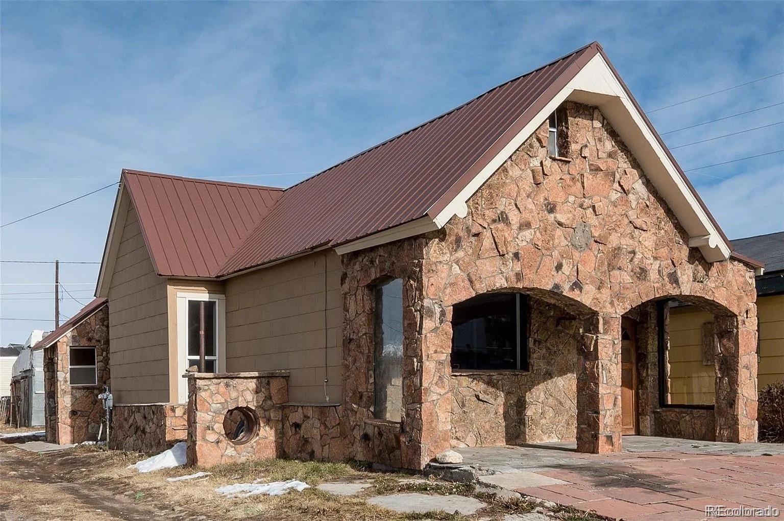 a front view of a house