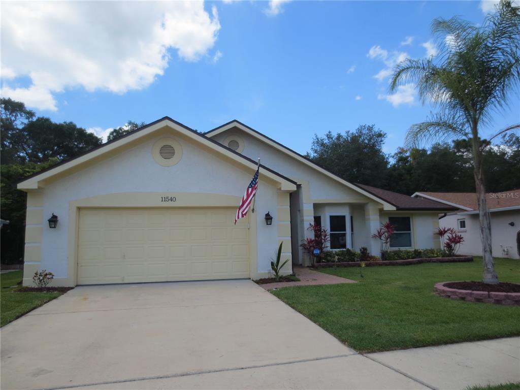 front view of house with a yard