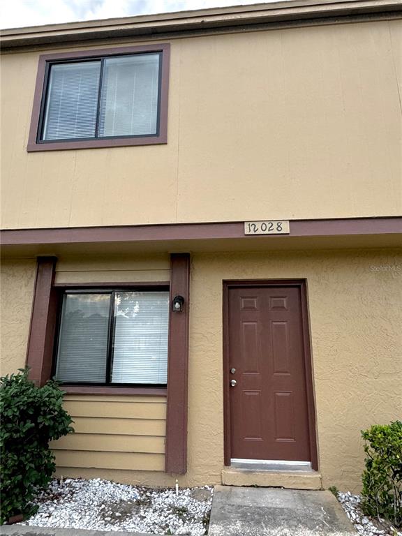 a view of front door