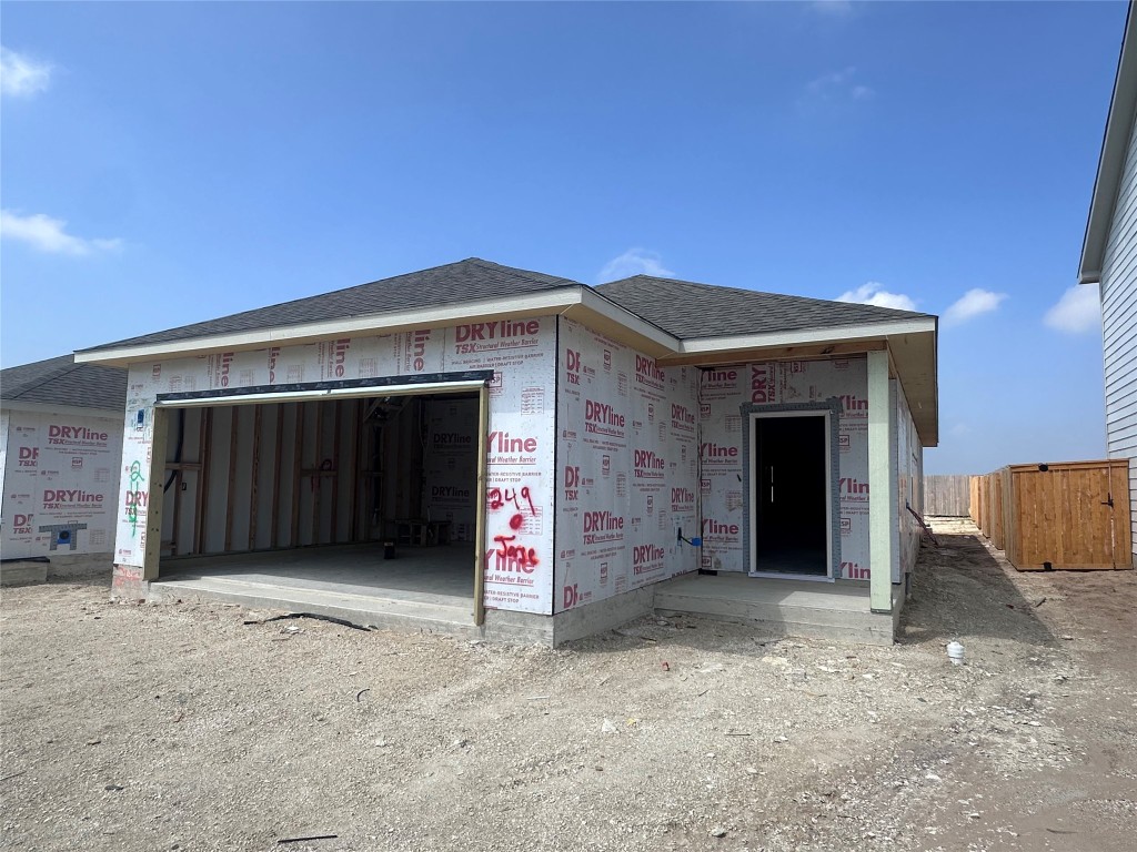 a front view of a house