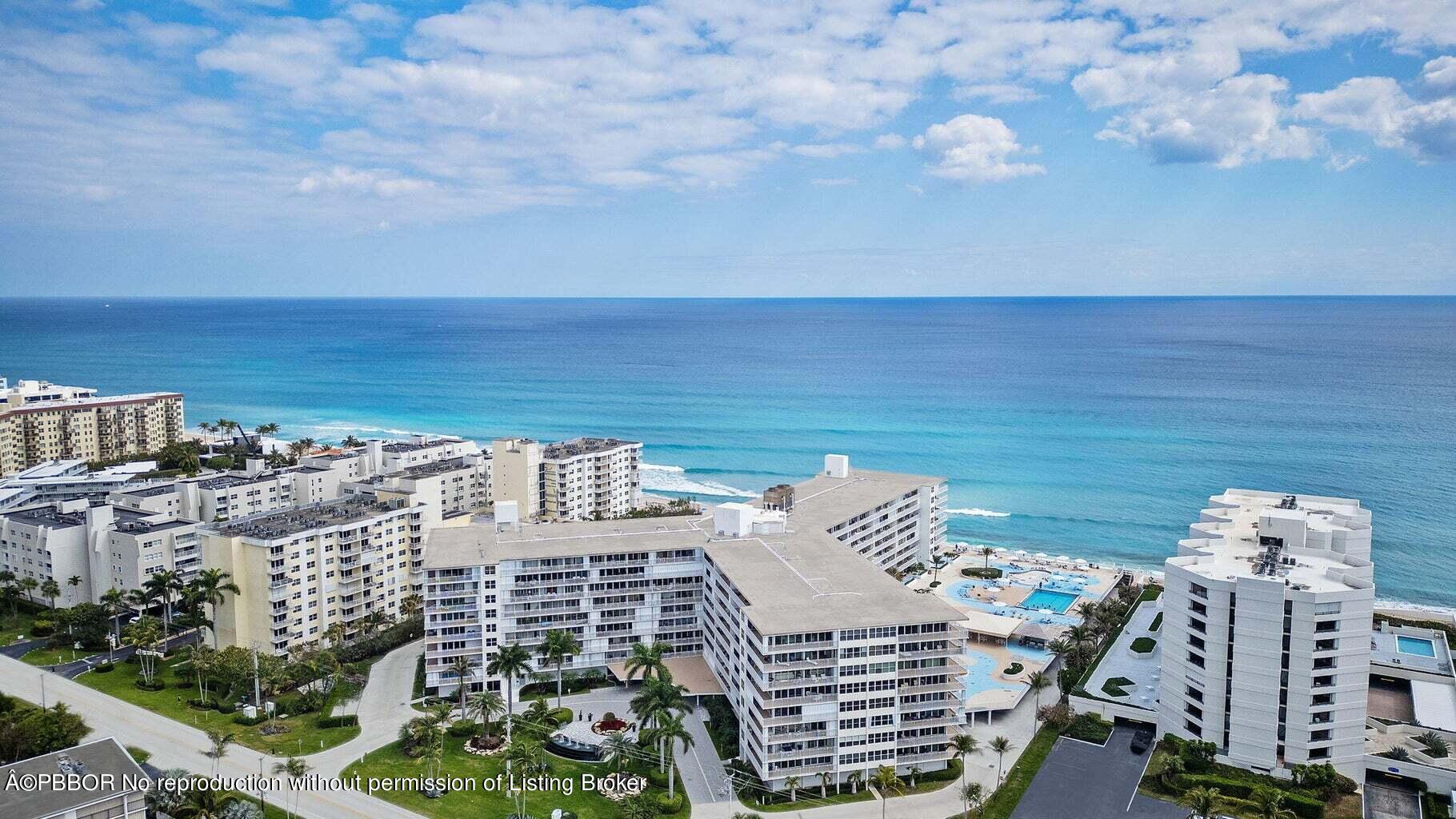 a view of city with ocean