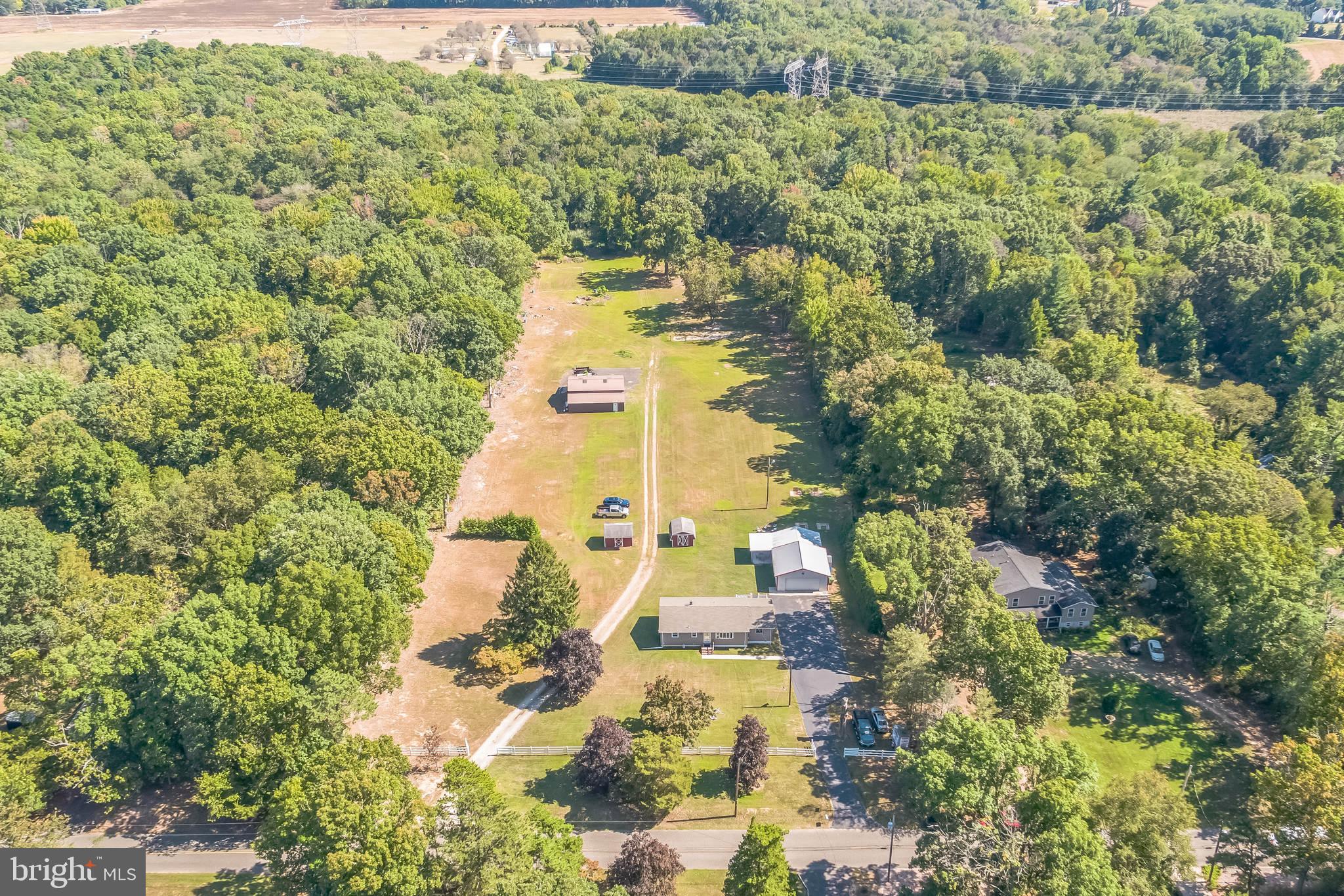 566 Little Mill Aerial View 5.3 acres