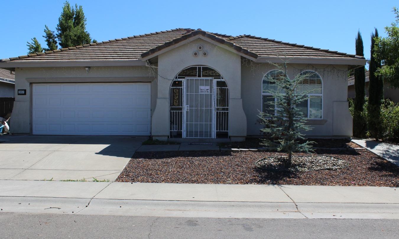 a front view of a house