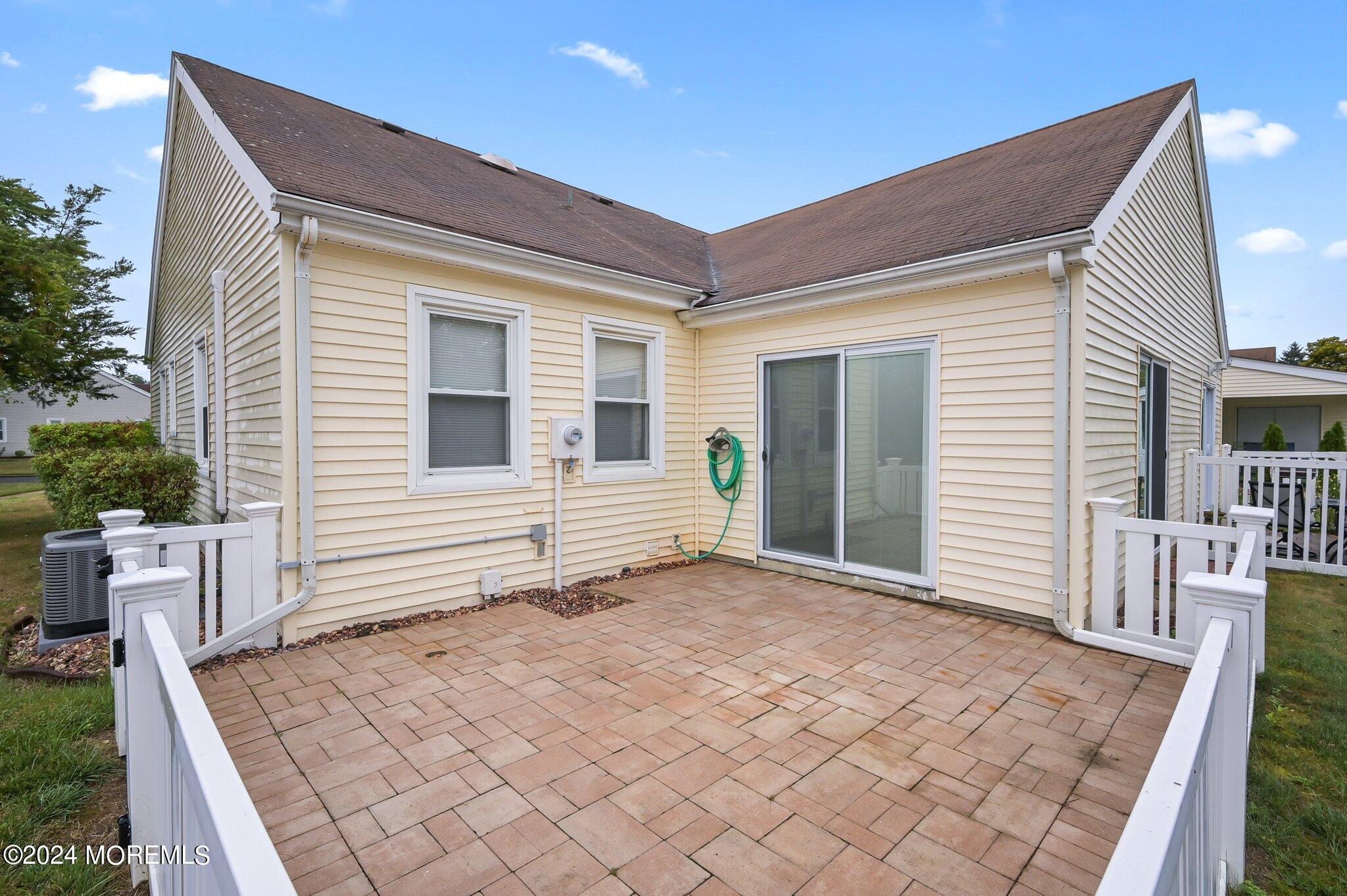 Fenced-in Paver Patio area